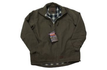 Image of American Rebel Hoodless Cartwright Coat - Mens, Olive Green, Triple Extra Large, CJ-2001-OG-HL-274-3X