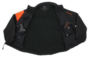 Image of American Rebel Lightweight Freedom Concealed Carry Jacket - Mens, Black/Orange, Extra Large, MJ-2003-BK-OR-251-XL