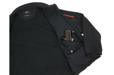 Image of American Rebel Lightweight Freedom Concealed Carry Jacket - Mens, Black/Orange, Extra Large, MJ-2003-BK-OR-251-XL