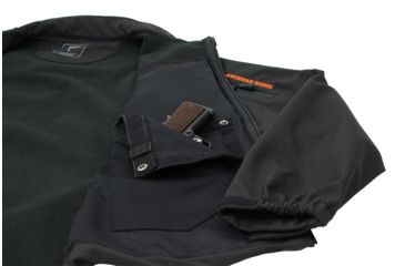 Image of American Rebel Lightweight Freedom Concealed Carry Jacket - Mens, Black/Orange, Extra Large, MJ-2003-BK-OR-251-XL