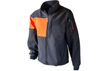 Image of American Rebel Lightweight Freedom Concealed Carry Jacket - Mens, Black/Orange, Extra Large, MJ-2003-BK-OR-251-XL