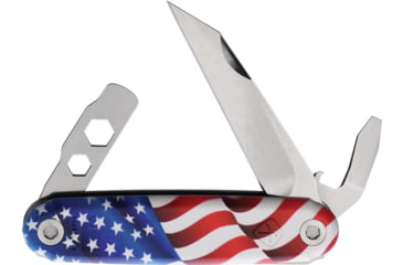 Image of American Service Knife The Iron Sides Folder Seax Flg, ASK004FLG