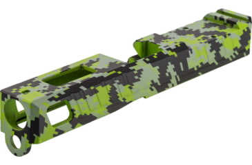 Image of American Tactical Arms OPMOD ATA19 Badger Slide W/ Optic Cut, Glock 19, Gen 3, Green Digital, SLD-ATA19-BDR-DIGI-GRN-RMR