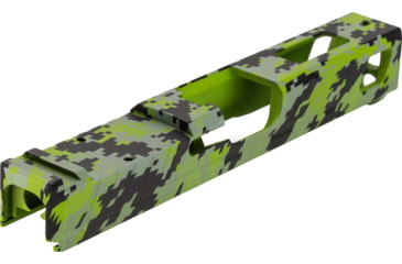 Image of American Tactical Arms OPMOD ATA19 Badger Slide W/ Optic Cut, Glock 19, Gen 3, Green Digital, SLD-ATA19-BDR-DIGI-GRN-RMR