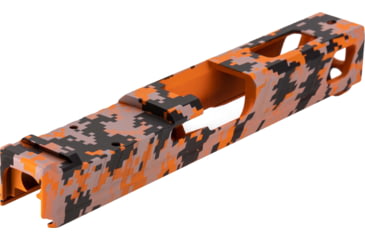 Image of American Tactical Arms OPMOD ATA19 Badger Slide W/ Optic Cut, Glock 19, Gen 3, Orange Digital, SLD-ATA19-BDR-DIGI-ORNG-RMR