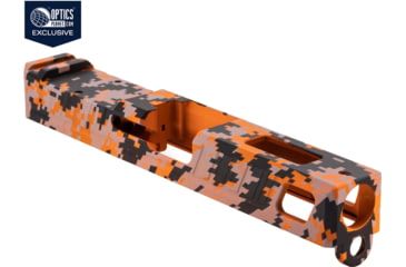 Image of American Tactical Arms OPMOD ATA19 Badger Slide W/ Optic Cut, Glock 19, Gen 3, Orange Digital, SLD-ATA19-BDR-DIGI-ORNG-RMR