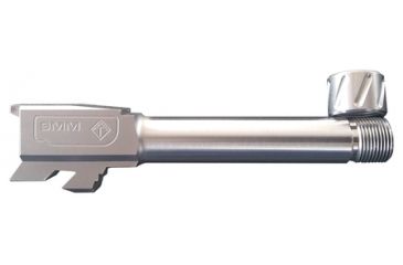 Image of American Tactical Imports Replacement Barrel For Glock 43, 110 Right Hand Twist, Threaded With Threaded Protector, Silver, ATIBG43T