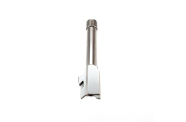 Image of American Tactical Imports Match Grade Threaded Replacement Barrel, Glock 43, 1x10 Right Hand Twist, w/ Threaded Protector, Silver, ATIBG43T