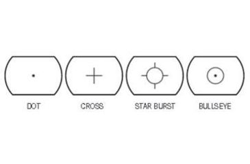 Image of American Tactical Imports Tactical Electro-Dot Sight Red/Green, Four Reticles, Black, ATIDUOSIGHT