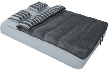 Image of American Trails 6 Piece Queen Airbed Bedding Set, Black/Gray, NA AT-ASP3380