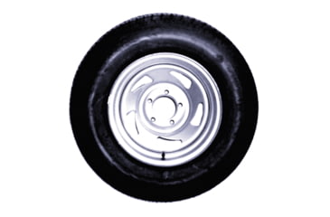 Image of Americana Tire And Wheel Economy Radial Tire And Wheel St175/80R13 C/5-Hole - Painted Directional Rim, Silver, 31967