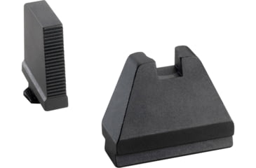 Image of AmeriGlo 8XL Tall Black serrated .480in FRONT, Flat Black .578in REAR, Fits all Glock except 42,43, 44, 48, GL-528