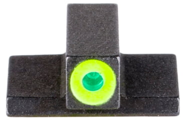 Image of AMERIGLO Tritium Front Sight for Smith &amp; Wesson Bodyguard 2.0, Green Tritium LumiGreen Outline Front, Black, SWBG-212-188-G