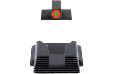 Image of AmeriGlo Protector Tritium Square-Notch Pistol Night Sight Set, Smith &amp; Wesson Bodyguard 2.0, Orange Front Sight Outline, Black, SWBG-436