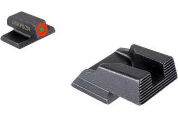 Image of AmeriGlo Protector Tritium Square-Notch Pistol Night Sight Set, Smith &amp; Wesson Bodyguard 2.0, Orange Front Sight Outline, Black, SWBG-436
