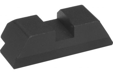 Image of Ameriglo Black Night Sights Flat Black Rear Only Classic Style 256 Height 150 Width For Fits Glocks 17 19 22 23 24 26 27 33 34 35 37 38 39 Gl 400