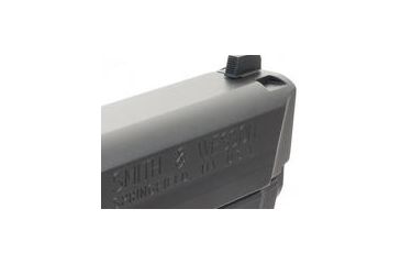 Image of Ameriglo Black Sights Serrated Black Target Front Only All Short Front S W M P Models 230 Inch Height Sw 810 230