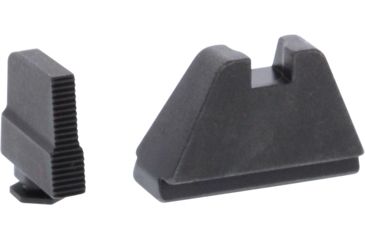 Image of Ameriglo Black Suppressor Set Sight Flat Notch Classic .507 Height .150 Width For Glock Pistols