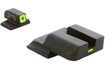 Image of AmeriGlo CAP set Tritium Front Painted Rear All MP, Square Front, LumiLime and Lumi Painted Line Rear