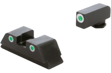 Image of AmeriGlo Classic 3 Dot Tritium Night Sight Set for Walther PDP w/Front Green Tritium White Outline/ Rear Green Tritium Black Outline, WA-119