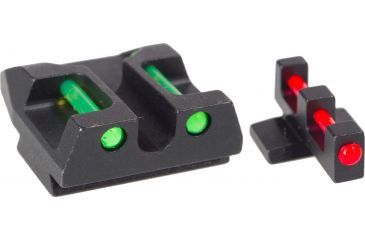 Image of AmeriGlo Fiber Optic Rear Sight FNX9,40 FN45 Rear Sight, red Fiber Optic, .300in. Height FN-300-RFR