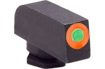 Image of AmeriGlo Glock Pro-Glo Tritium Front Pistol Sights, Front Only-Green Tritium Lamp, Orange Outline FRONT .180" H .140" W, GL-212-180-OR-C