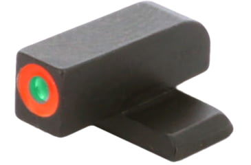 Image of AmeriGlo Front Only-Green Tritium, Orange Outline Front .220in H .140in W, SA-212-220-OR