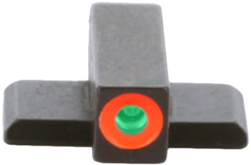 Image of AmeriGlo Front Only-Green Tritium, Orange Outline Front .220in H .140in W, SA-212-220-OR