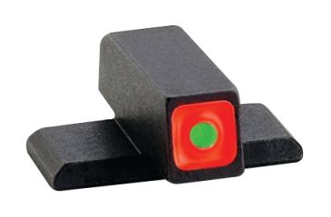 Image of USED Ameriglo Front Tritium Night Sight For SIG/Springfield XD #8 Green With Orange Square Outline .220 Height .140 Width, EDEMO3, Condition Parts Only/Salvage, Defective