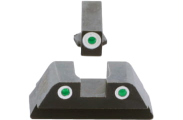 Image of AmeriGlo Classic Tritium Sight Set for Glock, Model 42/43/43X/48, Tritium Green, Black, GL430
