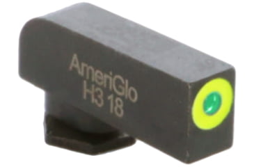 Image of AmeriGlo Glock Pro-Glo Tritium Front Pistol Sights, Front Only, Green Tritium Lamp, LumiGreen Outline .180in H .125in W, GL-212T-180-GRC