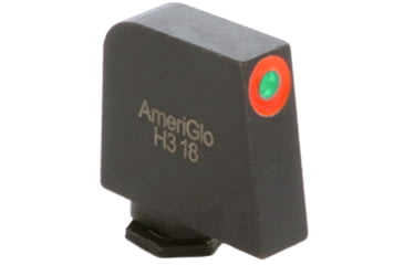 Image of AmeriGlo Glock Pro-Glo Tritium Front Pistol Sights, Front Only - Green Tritium Orange Outline Front .407in H .125in W, GL-212-407-O