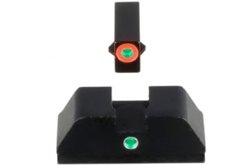 Image of AmeriGlo i-Dot Night Sight Set for Walther PDP w/Green Tritium Orange Outline Front/ i-Dot Rear, WA-201