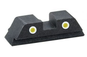 Image of Ameriglo Night Sights - Classic Style - Yellow REAR Only - .256 inch Height, Fits For Glocks 17,19,22,23,24,26,27,33,34,35,37,38,39 GL-115R