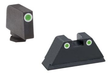 Image of Ameriglo Night Sight Set - Tall Suppressor Style - Green Front / Green Rear - All For Glock Models GL-329