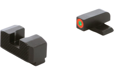 Image of AmeriGlo Protector Sight Set for Springfield Hellcat w/Green Tritium Orange Outline Front/ Black Rear, SA-433