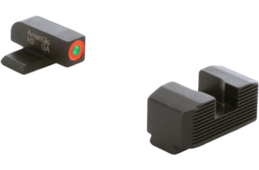 Image of AmeriGlo Protector Sight Set for Springfield Hellcat w/Green Tritium Orange Outline Front/ Black Rear, SA-433
