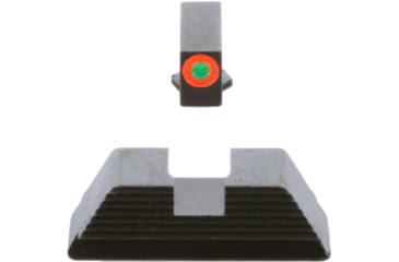 Image of AmeriGlo Protector Sight Set for Walther PDP w/Green Tritium Orange Outline Front/ Black Serrated Rear, WA-433