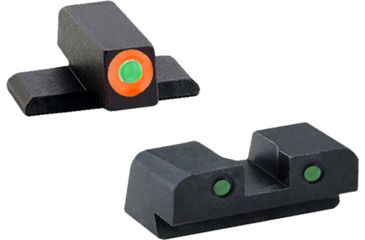 Image of AmeriGlo SG448 Spartan Operator Night Sight Sig P320 Green Tritium W/Orange Outl