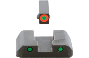 Image of AmeriGlo Spartan Tactical Operator Sights for Glock, ProGlo, Orange Circle Front and Pro Op Rear, Green, GL-446