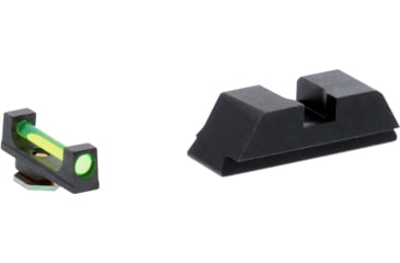 Image of AmeriGlo Specialty Sight Set for Glock 17/19/19X/26/45 w/Green Fiber Front/ Black Rear, GFT-125