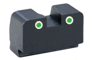Image of AmeriGlo Tritium Rear Sight Sig Tritium 2 Dot Rear, GRN w white Outline Height .350in., suppressor use SG-181R