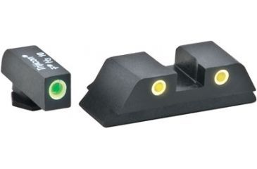 Image of Ameriglo Tritium Classic Set Green/orange Glock 17 &amp; 22+