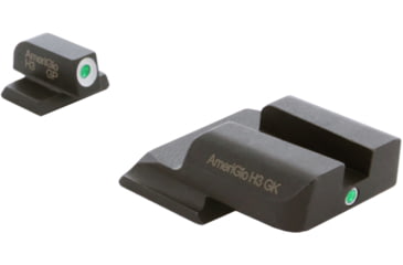 Image of AmeriGlo Tritium Front and Rear Sights MP Shield 2 Dot night Sight set GRN, GRN SW-141