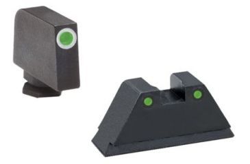 Image of Ameriglo Tritium Front Rear Tall Suppressor Set, green green GL-152