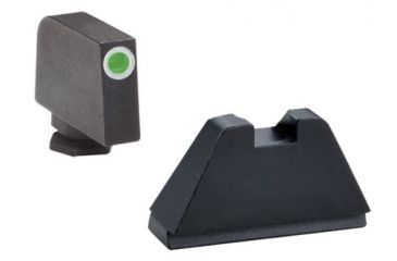 Image of Ameriglo Tritium Front Rear Tall Suppressor Set, green white GL-411