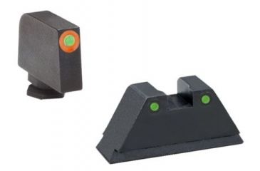 Image of Ameriglo Tritium Front Rear Tall Suppressor Set, green green GL-452