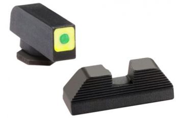 Image of Ameriglo Tritium front serrated rear, Green GL-642