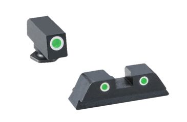 Image of Ameriglo Tritium Night Sight Set, Classic Green Front,Green Rear for Glock 20,21,29,30,31,32,36 - GL119
