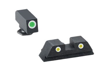 Image of Ameriglo Tritium Night Sight Set, Classic Green Front,Yellow Rear for Glock 20,21,29,30,31,32,36 - GL121